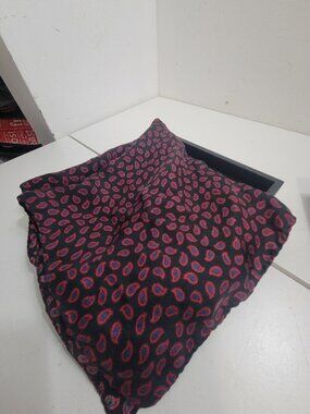 Vintage 100% Silk Paisley Print Small Scarf or Pocket Sqaure